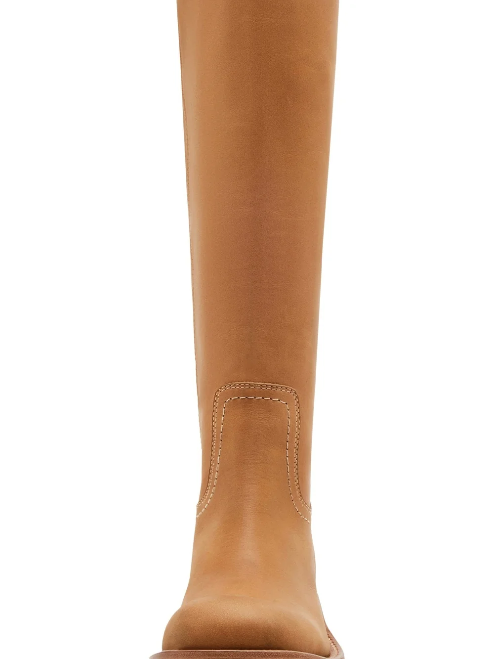 Steve Madden Tall Leather Riding Boot in Tan